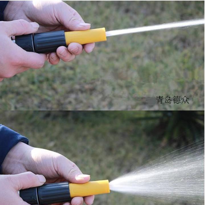 Bộ dây vòi xịt nước rửa xe, tưới cây . tăng áp 3 lần, loại 7m, 10m 206622-5 cút sập, + tặng đai