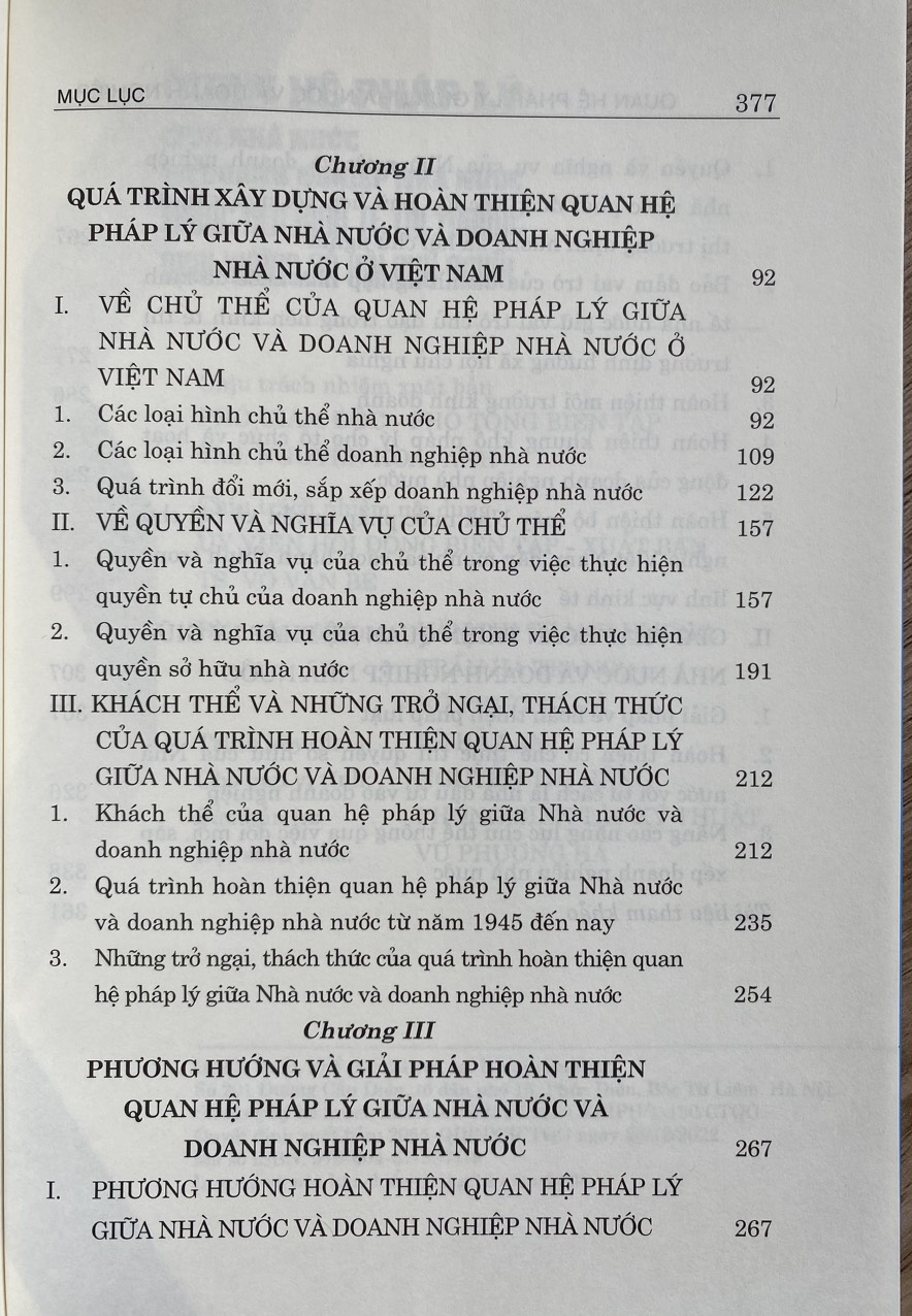 Quan Hệ Pháp Lý Giữa Nhà Nước  và Doanh nghiệp Nhà Nước  Trong Nền Kinh Tế Thị Trường Đinh Hướng Xã Hội Chủ Nghĩa