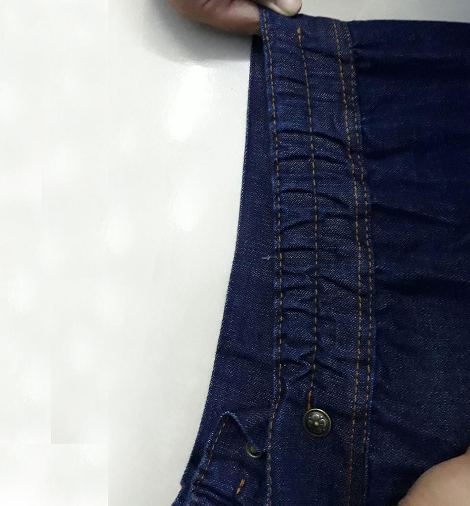 Váy Chống Nắng Jean Nữ Vải Cotton Dày Dặn Có Túi Và Nút Bấm JHT109