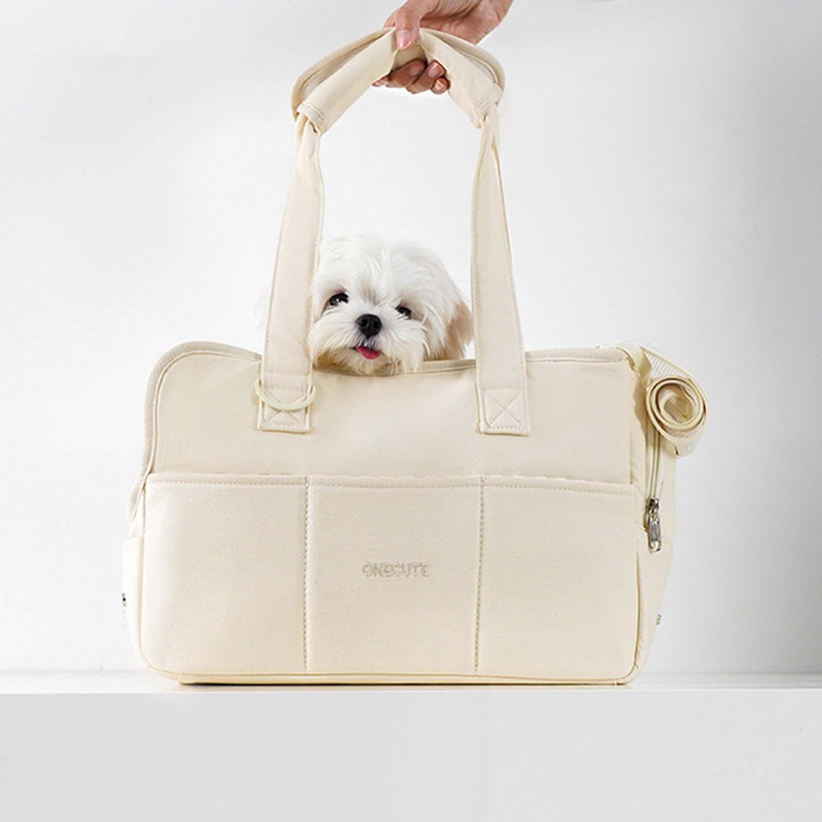 Carrier Bag, Durable Portable Puppy Handbag for Travel Carrying Pet Supplies