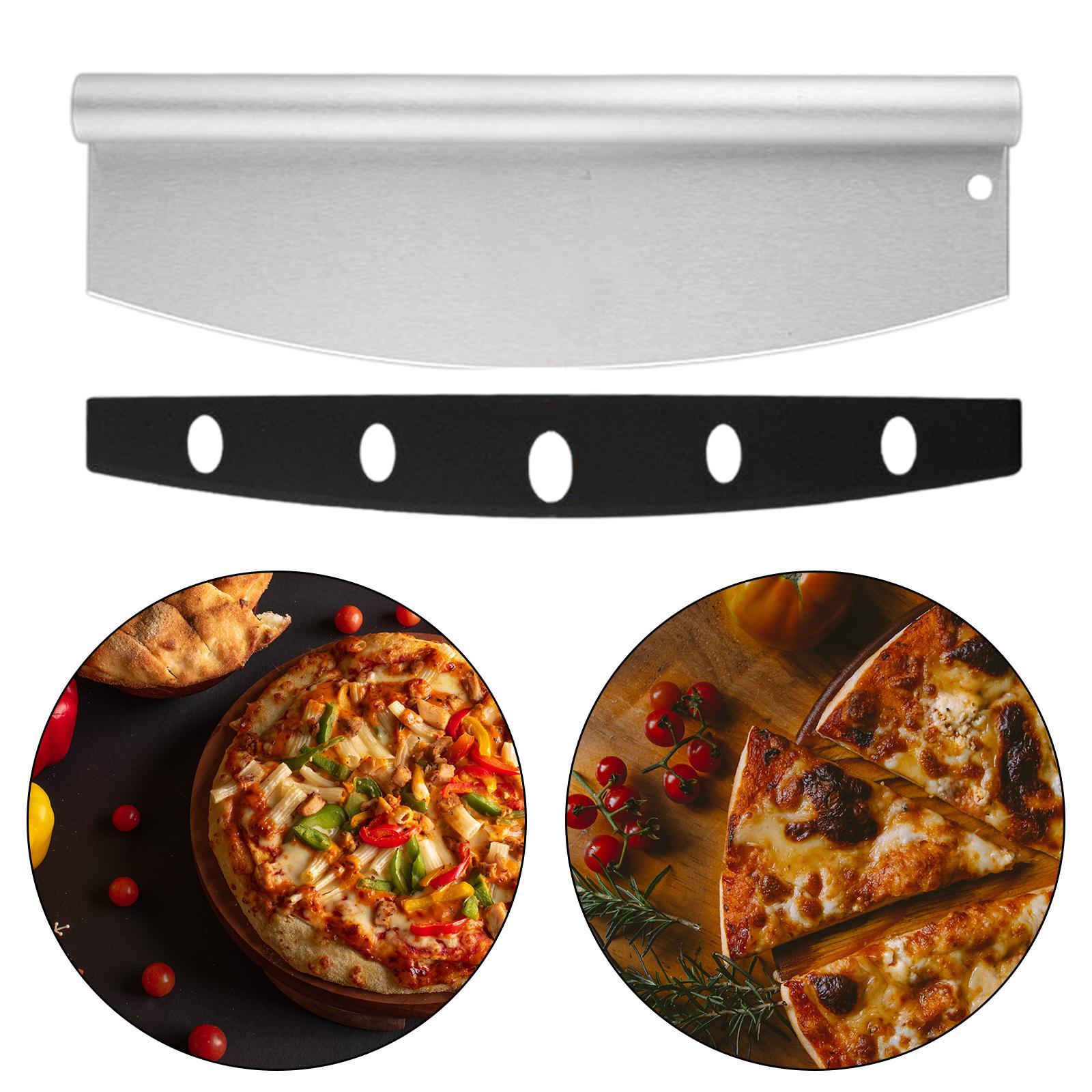 Stainless Steel Pizza Cutter Rocker Blade Cutting for Bread Pastry Baking