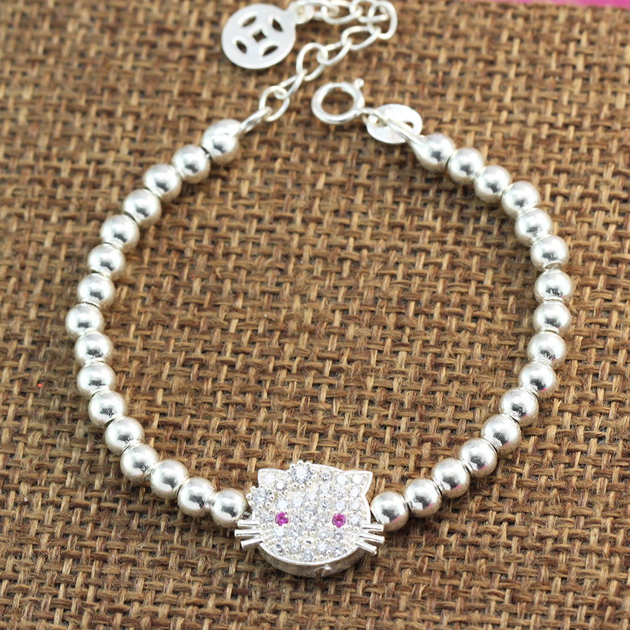 Lắc tay bạ nữ hình mèo Hello Kitty dễ thương LTN0107