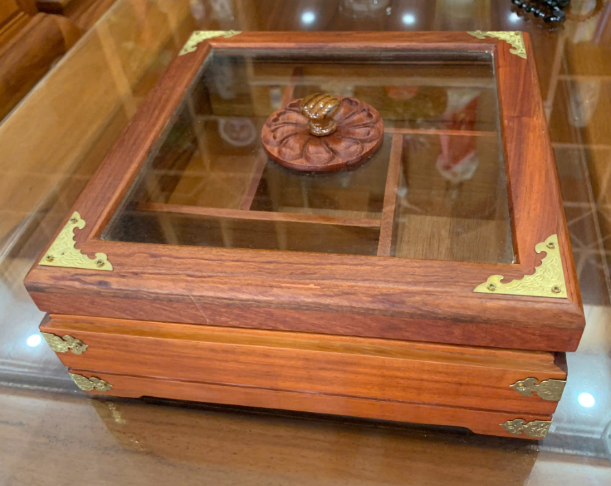 Khay Bách Mứt Tết Hộp Vuông 5 Ngăn Cao Cấp