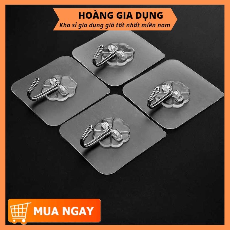 Sỉ 50 Móc Dán Tường Treo Quần Áo Chịu Lực Trong Suốt Siêu Bền Siêu Chắc Đa Năng H001