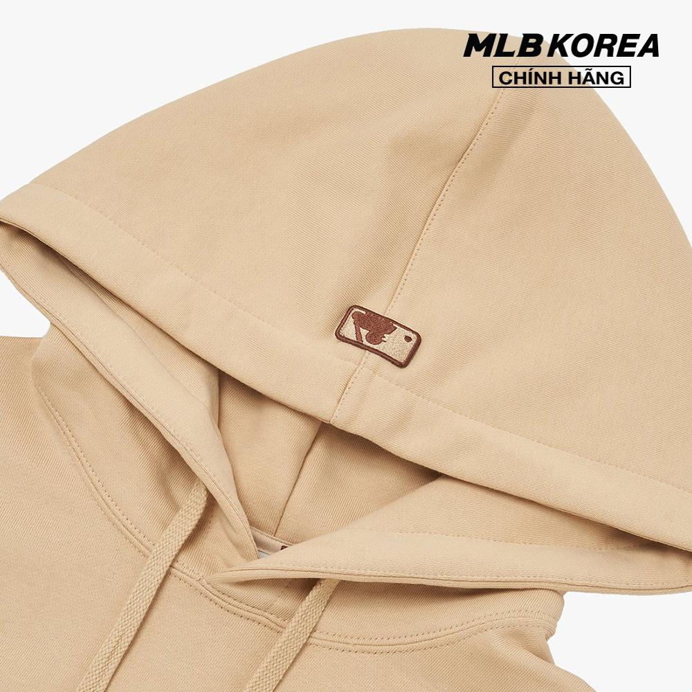 MLB - Áo hoodie tay dài phối mũ Cube Monogram Big Logo Overfit 3AHDM0424
