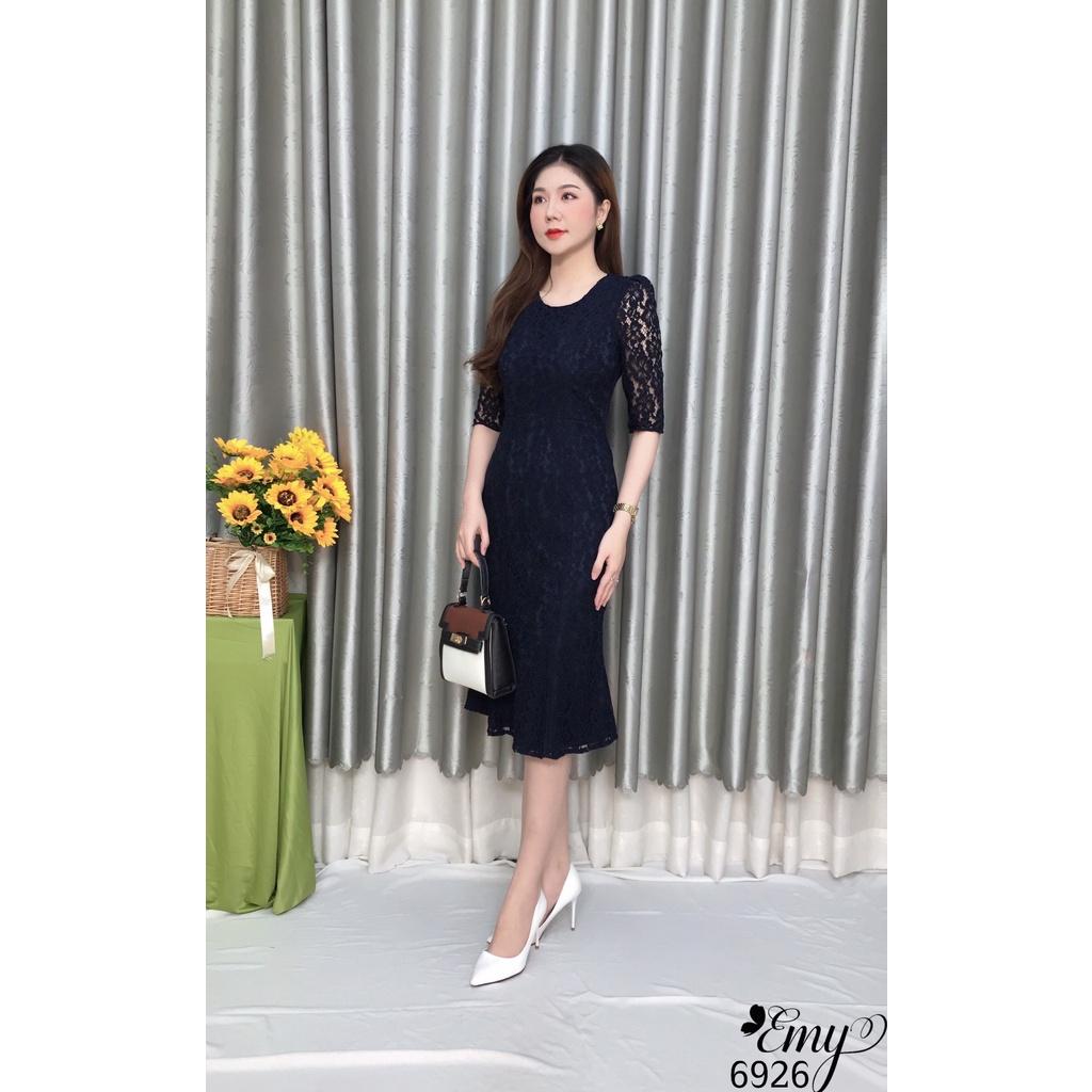 Đầm EMY EM6926 Body Ren Đuôi Cá