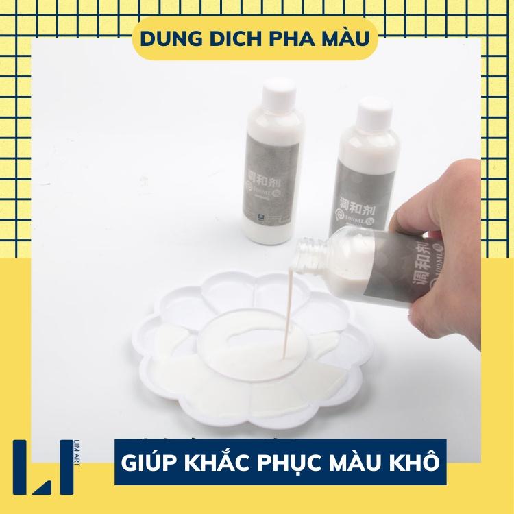 Dung dịch pha loãng màu acrylic, khắc phục màu khô. Dung môi pha màu acrylic