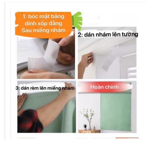 Rèm Cửa Dán Tường, Rèm Cửa Sổ, Chống Nắng, Trang Trí Nhà Cửa Dễ Lắp Đặt - CÂY TRÁI TIM KEM