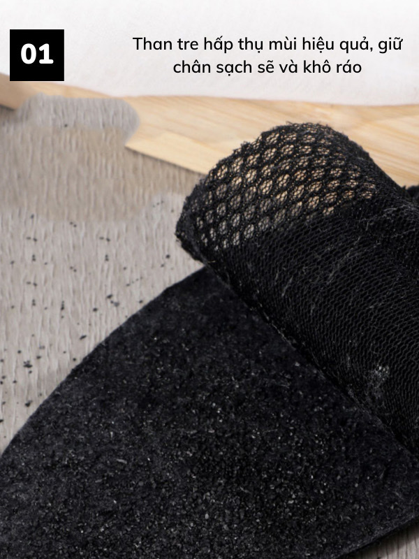 Cặp lót giày khử mùi hôi chân cho nam và nữ , vải lưới đàn hồi thông hơi thoáng khí giúp khử mùi  hiệu quả bảo vệ bàn chân , luôn  sạch sẽ  và  khô ráo