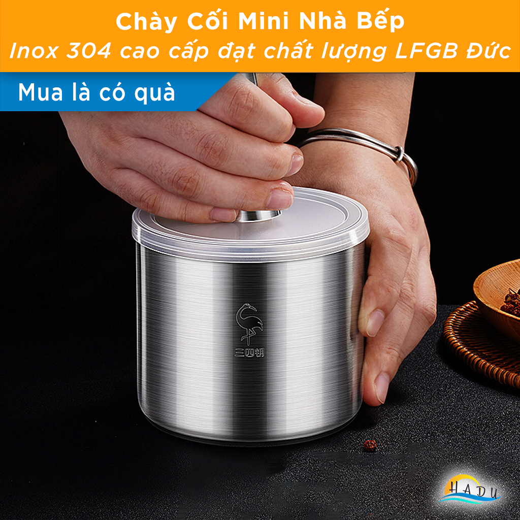 Chày Cối Inox 304 Mini Cao Cấp Đạt Chất Lượng LFGB Đức SSGP