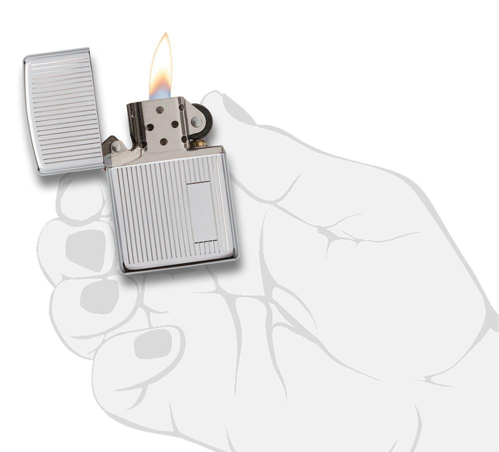 Bật Lửa Zippo Engine Turned Polished Chrome 350