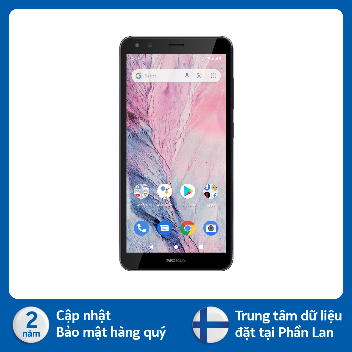 Điện thoại Nokia C01 Plus - Hàng chính hãng - Tím Thạch Anh