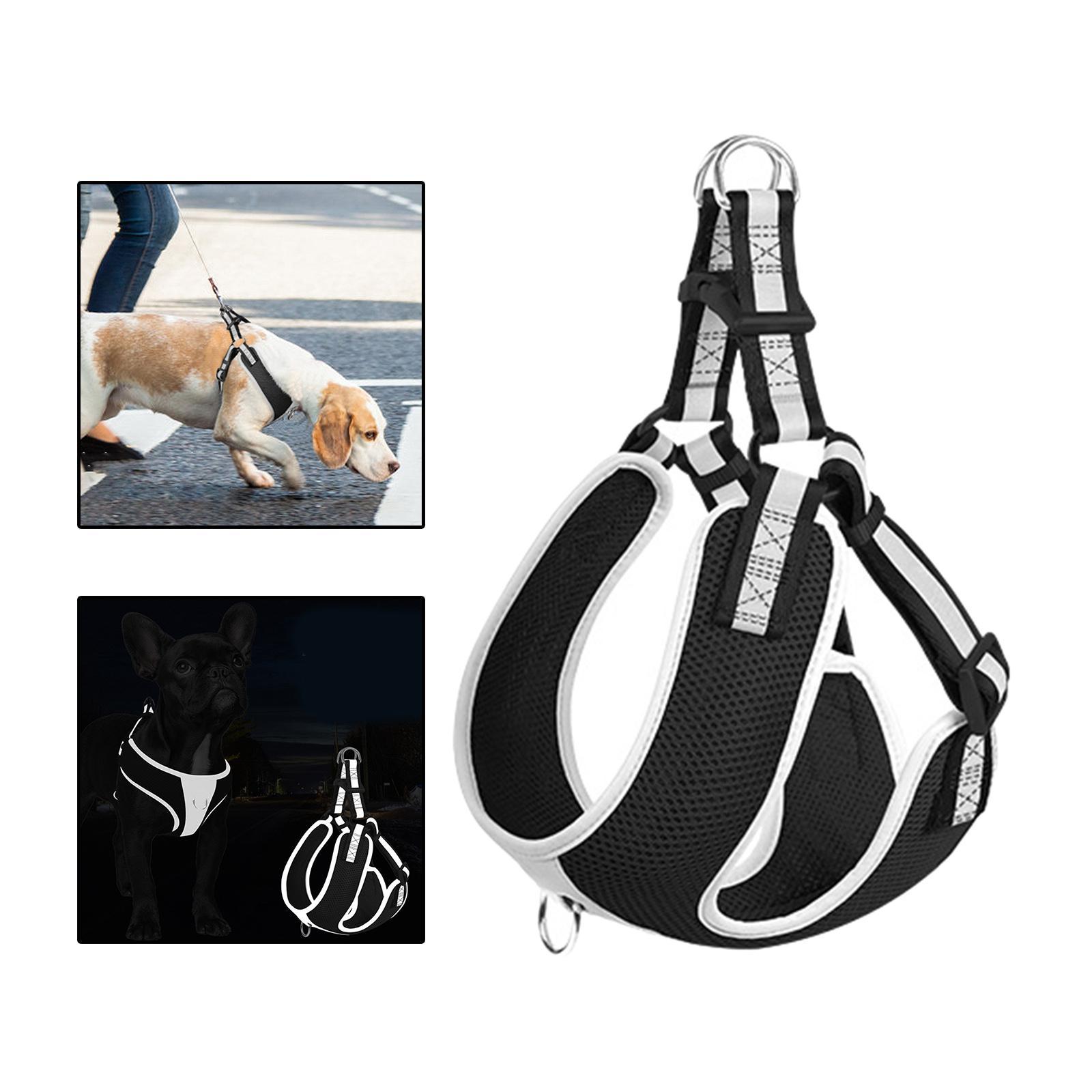 Dog Vest Harness Reflective Anti Escape Easy Control Adjustable for Kitty