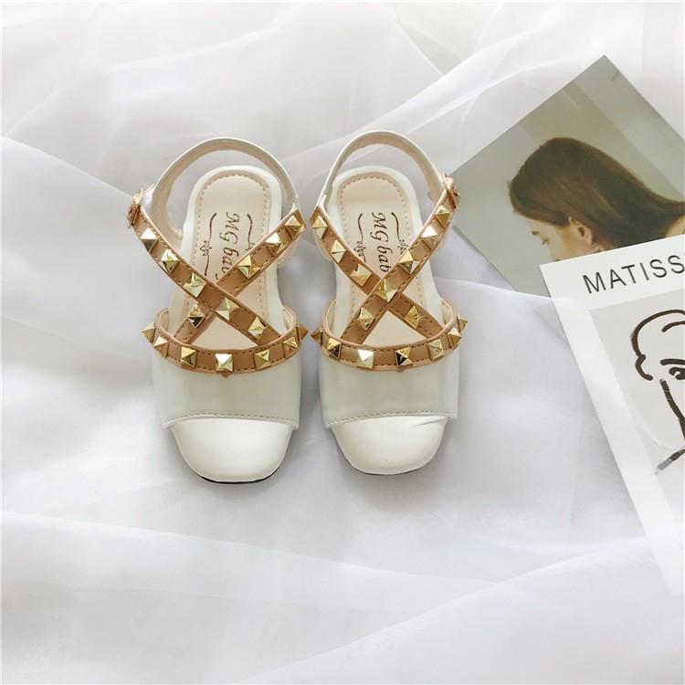 sandal bé gái size 21-30 quai chéo nạm định