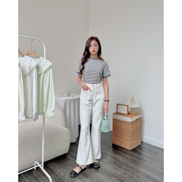 Áo phông nữ kẻ ngang a238313 germe