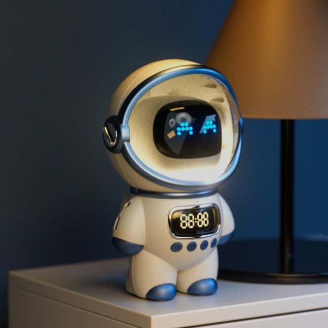 Loa Bluetooth Phi Hành Gia Đẹp mắt có đồng hồ báo thức tích hợp Astronaut AI DODO - âm thanh sống động