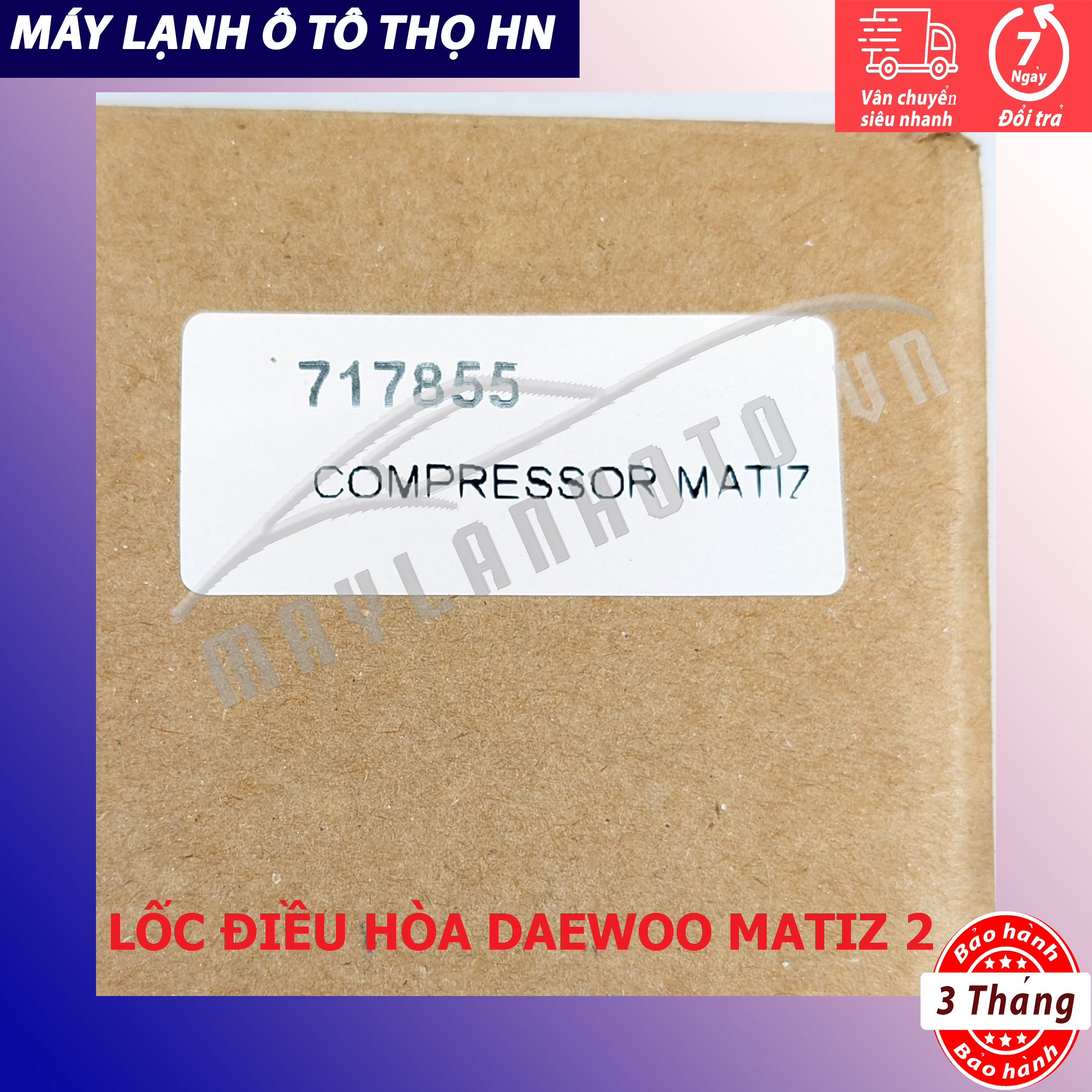 Lốc điều hòa Daewoo Matiz 2 / 3 - Chevrolet Spark 2006 2007 2008 2009 2010 Hàng xịn Hàn Quốc 06 07 08 09 10