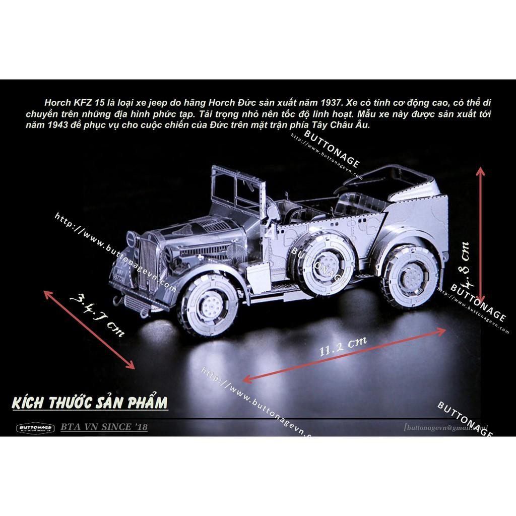 Mô Hình Lắp Ráp 3d Xe Jeep Horch KFZ15 - Đức