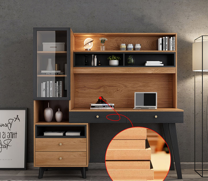 Bàn làm việc bằng gỗ công nghiệp thiết kế đẹp