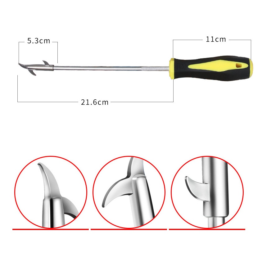 Dụng cụ nạy đinh, loại bỏ đá, gạch, cát bảo vệ lốp xe (Giao màu ngẫu nhiên)