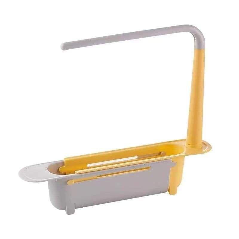 Sỉ 23k- Giá treo để đồ rửa bát gắn bồn rửa có móc treo khăn tiện dụng - khay đựng đồ rửa chén