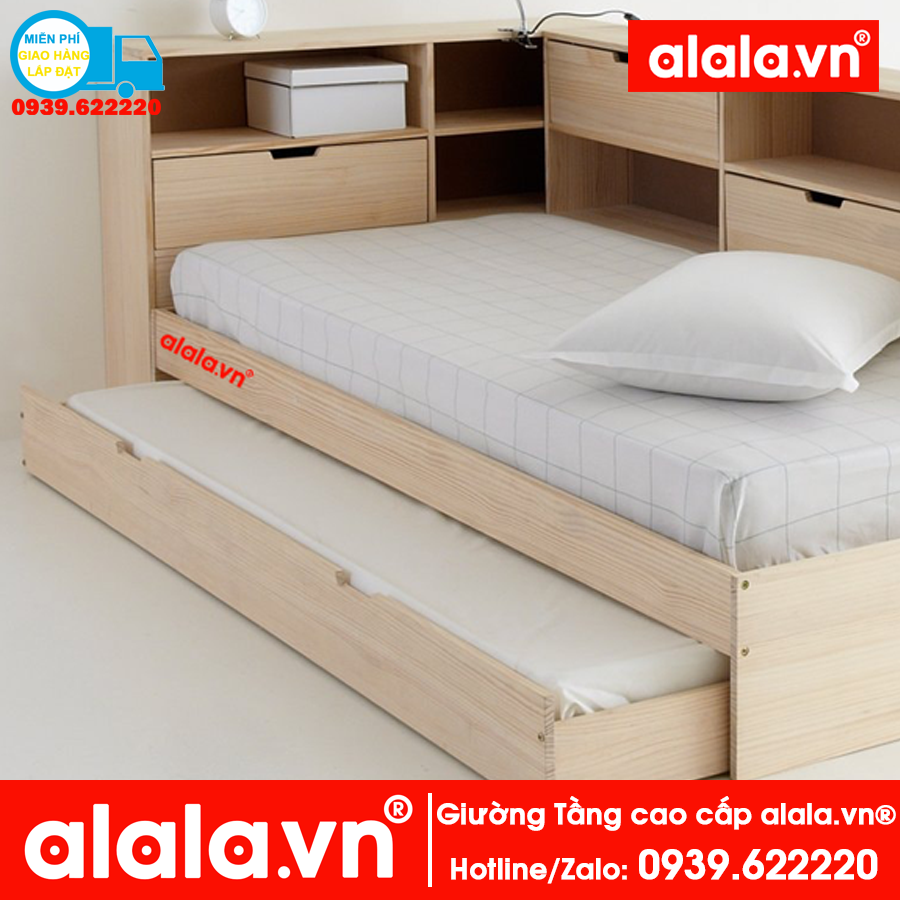 Giường tầng ALALA110 cao cấp - Thương hiệu alala.vn ( trên 1m6, dưới 1m2)