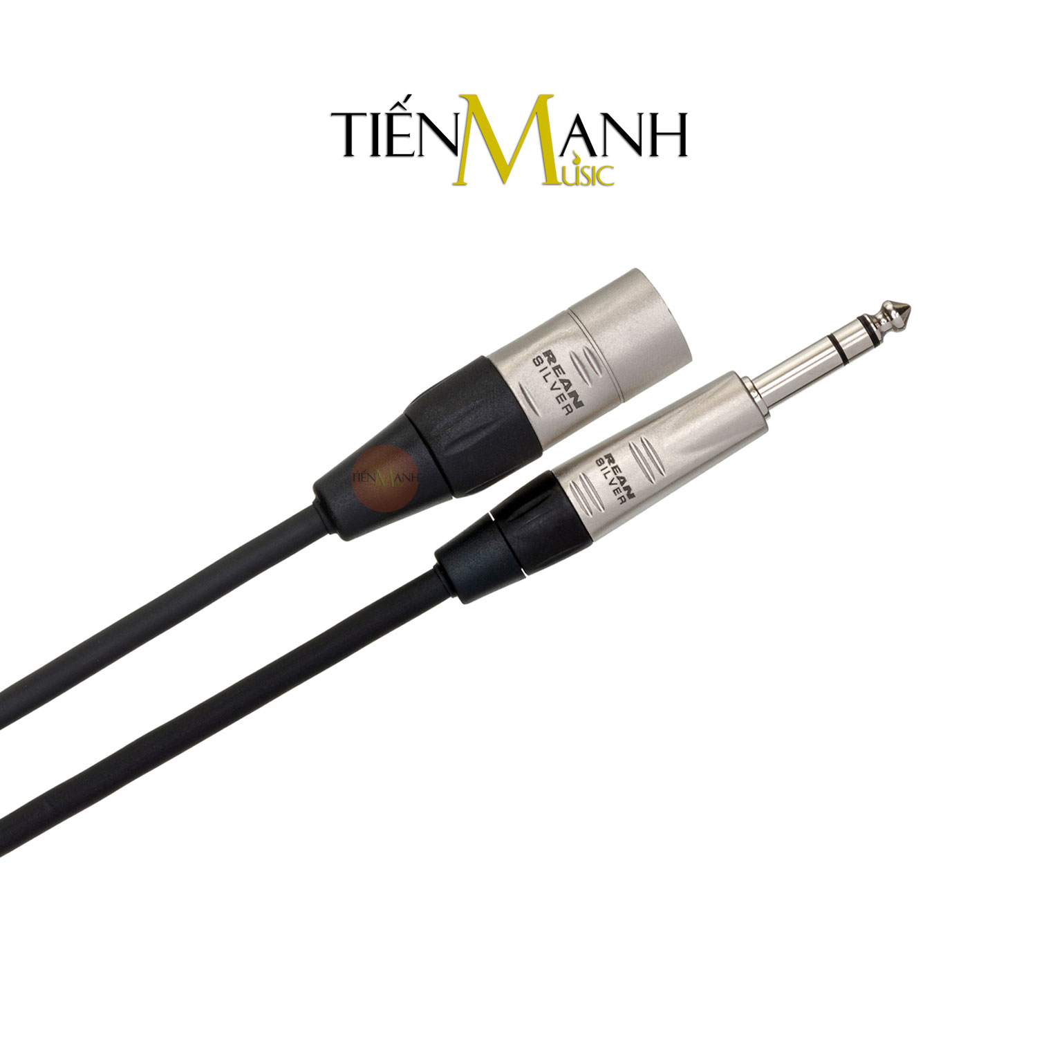 Dây Cáp Loa Kiểm Âm Hosa Pro Balanced REAN XLR Canon Đực sang 6ly Stereo TRS Dài 0.45m, 0.9m, 1.5m, 3m, 6m HSX-001.5, HSX-003, HSX-005, HSX-010, HSX-020 Cable 1/4 in to XLR3M Hàng Chính Hãng - Kèm Móng Gẩy DreamMaker