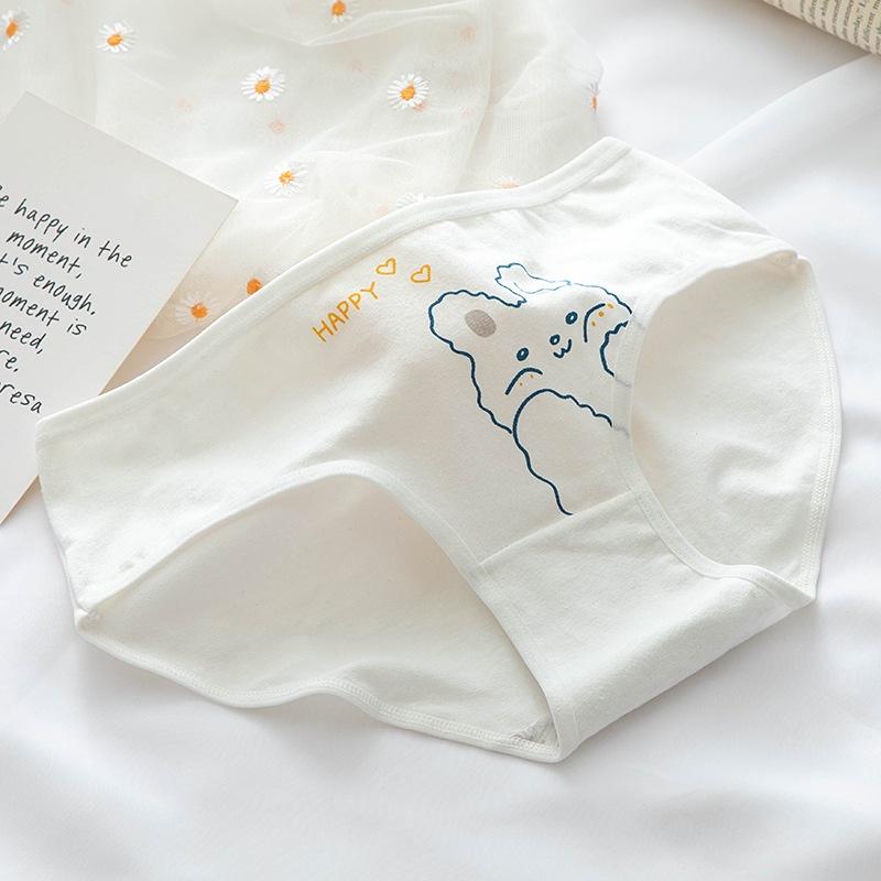 Quần lót nữ cotton giấy thỏ vàng bunny 0128