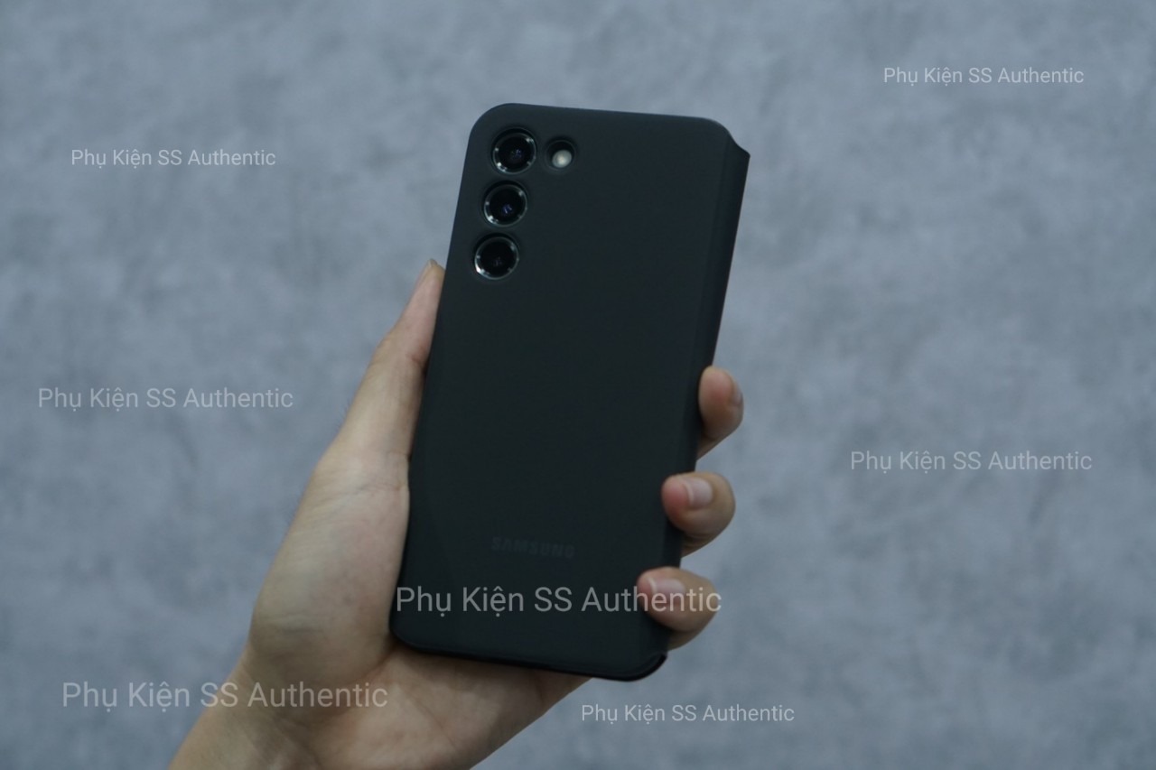 Bao da Samsung View S23 Plus Màu đen - Hàng Chính Hãng