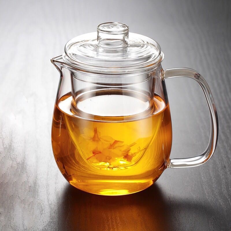 Bình trà kèm nắp lõi lọc thủy tinh 500ml và 600ml