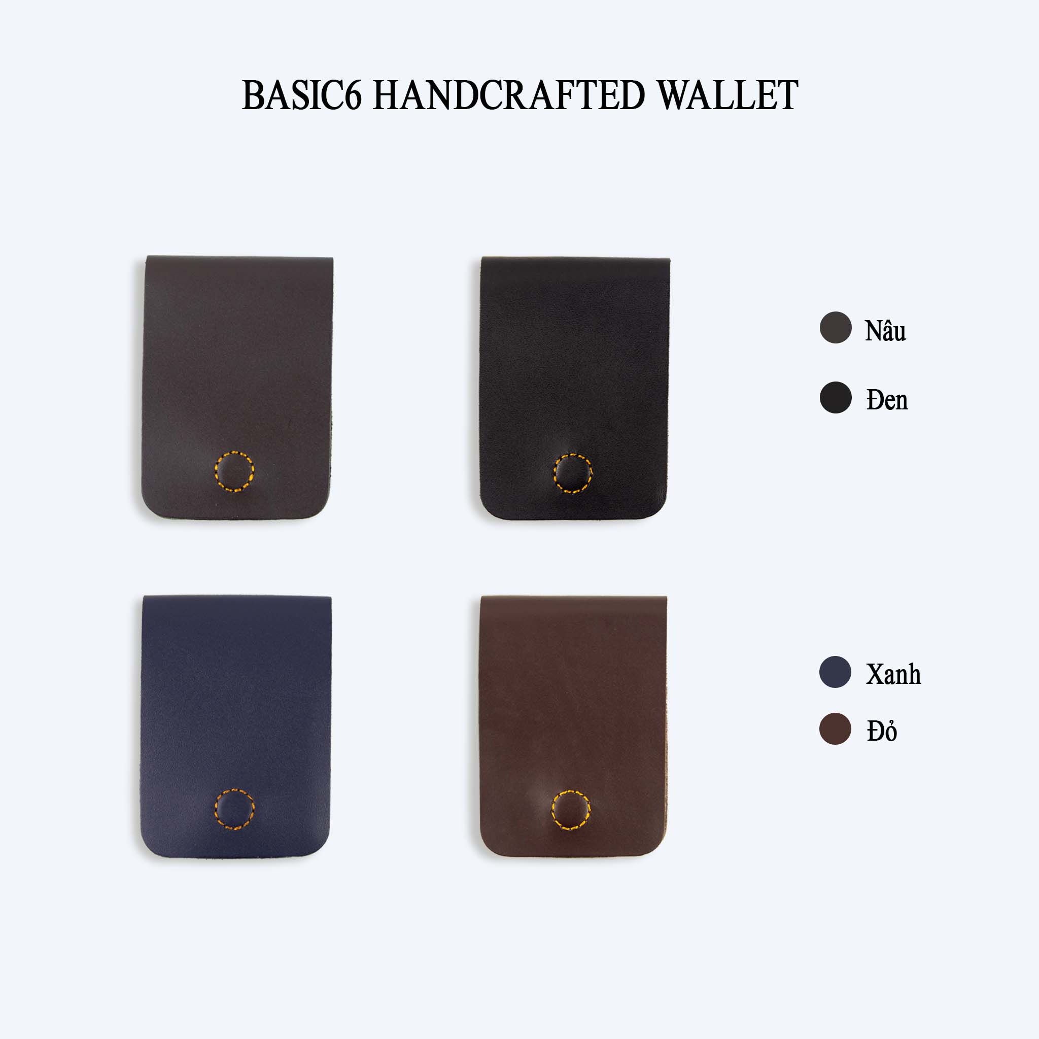 Ví da Basic6 Handcrafted Mini Wallet