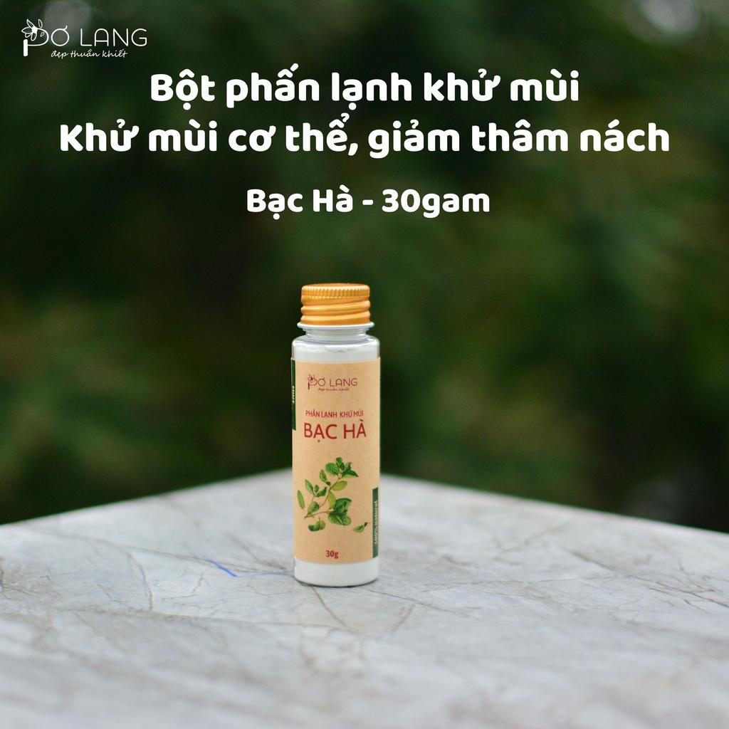 Phấn lạnh khử mùi Pơ Lang là hỗ trợ giảm mùi hôi và mùi khó chịu trên cơ thể hiệu quả 30g