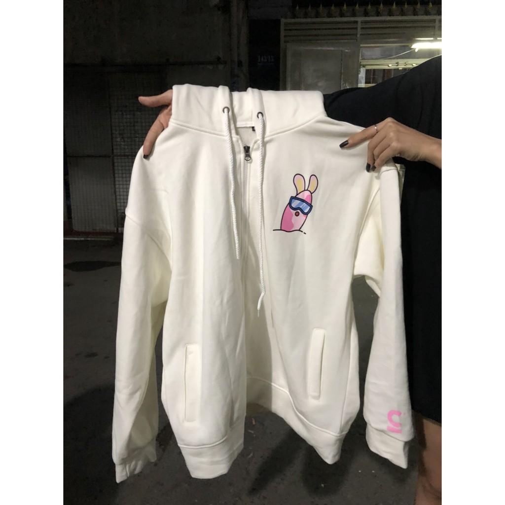 Áo khoác nỉ form rộng nam nữ Hoodie unisex THE 1992 Thỏ CONFUSED