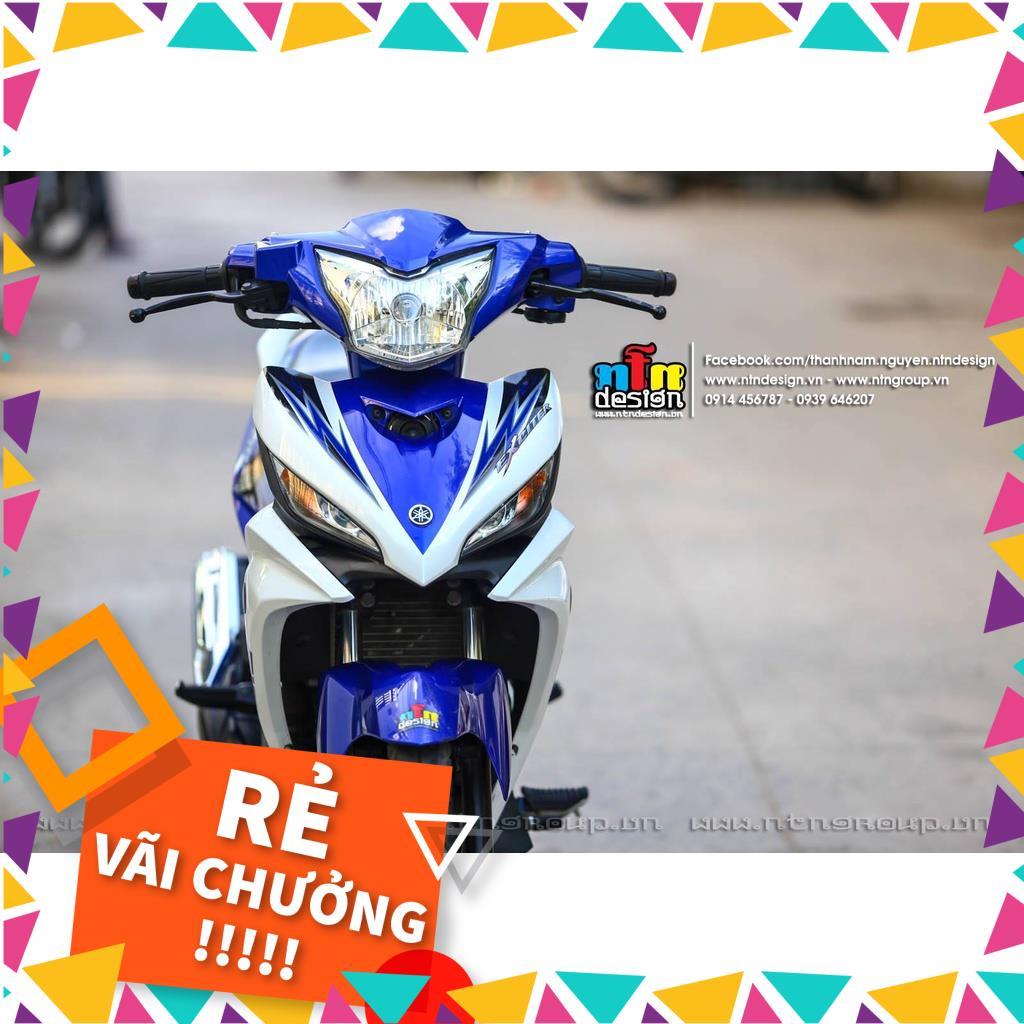 Tem Rời Exciter 135 Mẫu Trắng Xanh GP Chữ Z