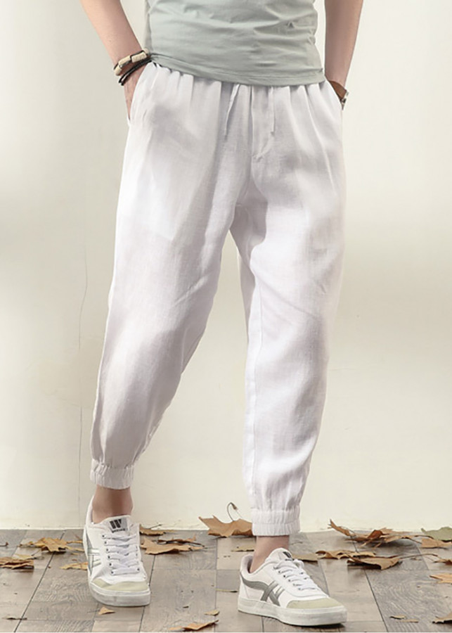 Quần dài ống túm chất liệu Linen QDN007