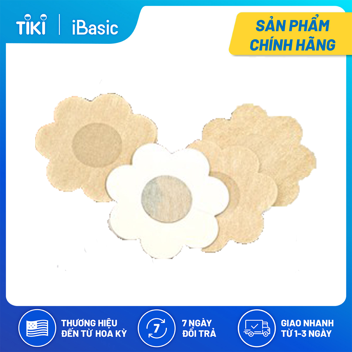 Dán đầu ngực vải iBasic PK067