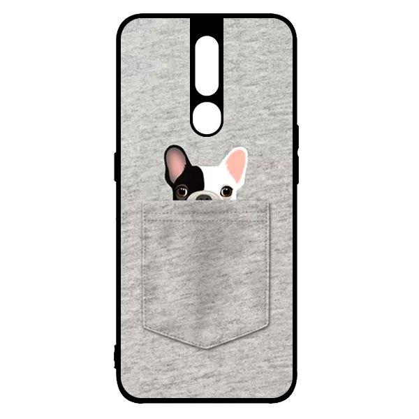 Ốp lưng dành cho điện thoại Oppo F11 Pro Dog Túi Xám - Hàng Chính Hãng