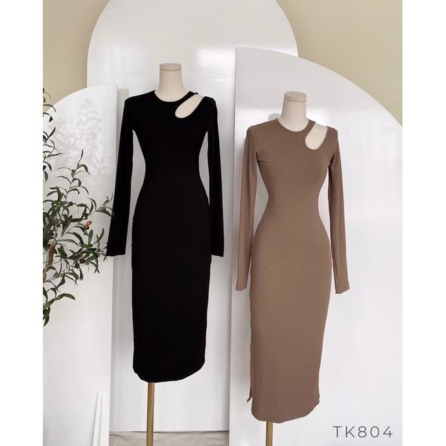 ĐẦM BODY CUT VAI TAY DÀI XBkèm ảnh thật