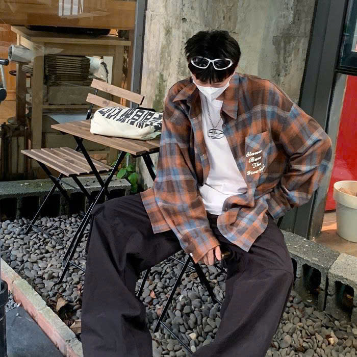 Áo sơ mi nam form rộng 2N Unisex somi khoác ngoài kẻ sọc số 23