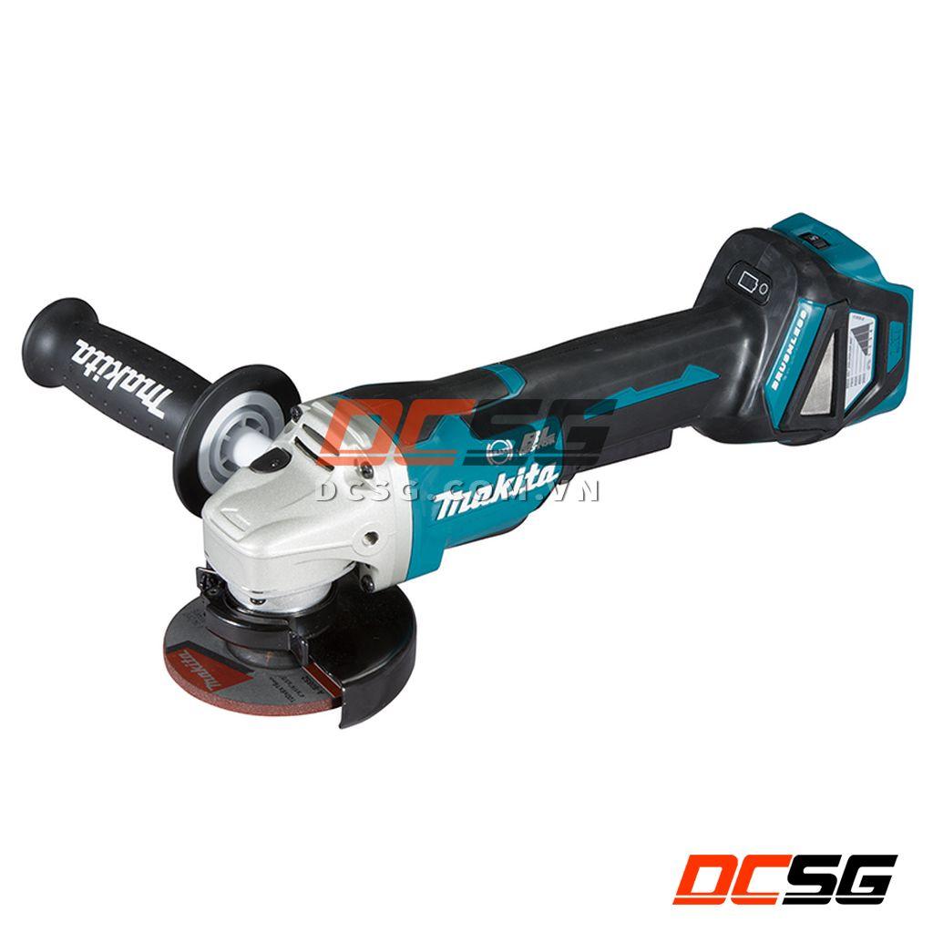 Máy mài góc 100mm dùng pin 18V Makita DGA418Z (công tắc bóp) | DCSG