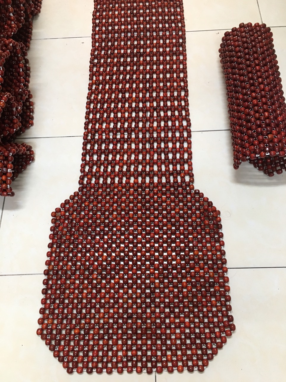 Đệm Lót Ghế Xe Ô Tô Hạt Gỗ ( hình thật )