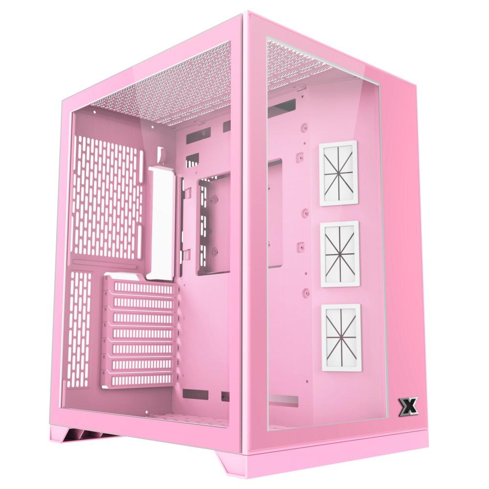 Vỏ Case Xigmatek Aquarius S QUEEN (Mid Tower/Màu Hồng)