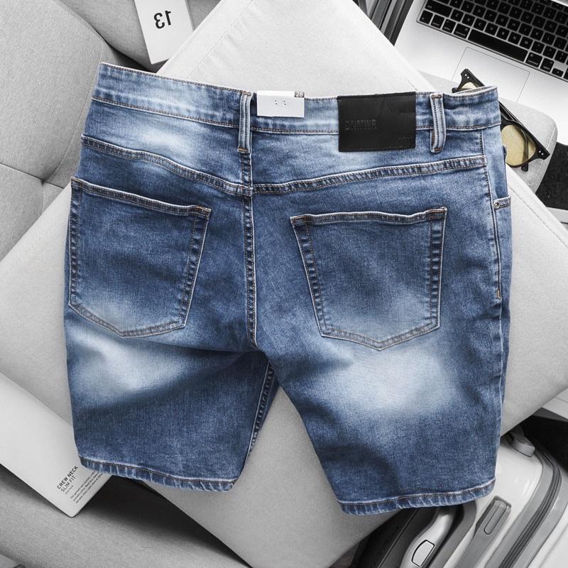 Quần kaki jean nam lửng vnxk co giãn - short nam cao cấp