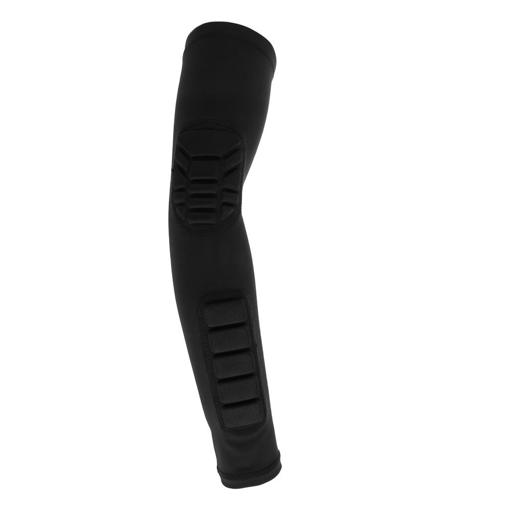 Basketball Football Honneycomb Pad Elbow Support Brace Compression Sleeve Arm Protector Blue/Black