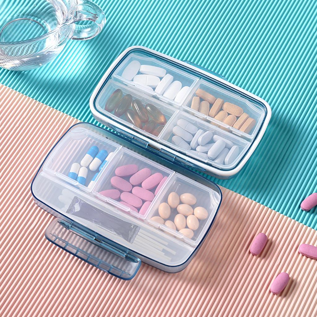 Mini Pill Box Vitamin Medicine Portable Travel Organizer Case Waterproof