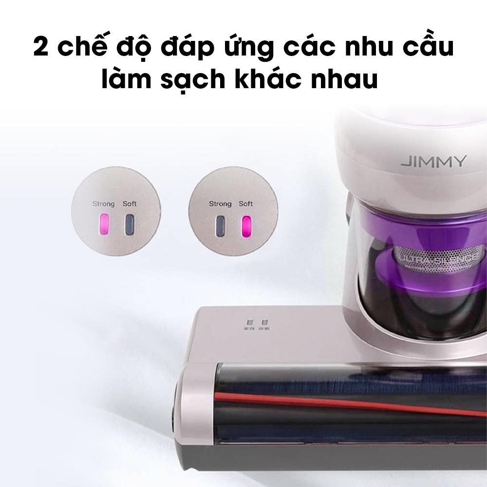 Máy Hút Bụi Giường Nệm JIMMY BX5 Diệt Khuẩn Bằng Tia UV 99,9% Công Suất 600W Lực Hút 15kPa Hút Sạch Tóc Và Lông Thú Cưng Vệ Sinh Giường Nệm Sạch Sẽ Cốc Bụi Trong Suốt Quan Sát Liền - Hàng Chính Hãng - Bảo Hành 12 Tháng