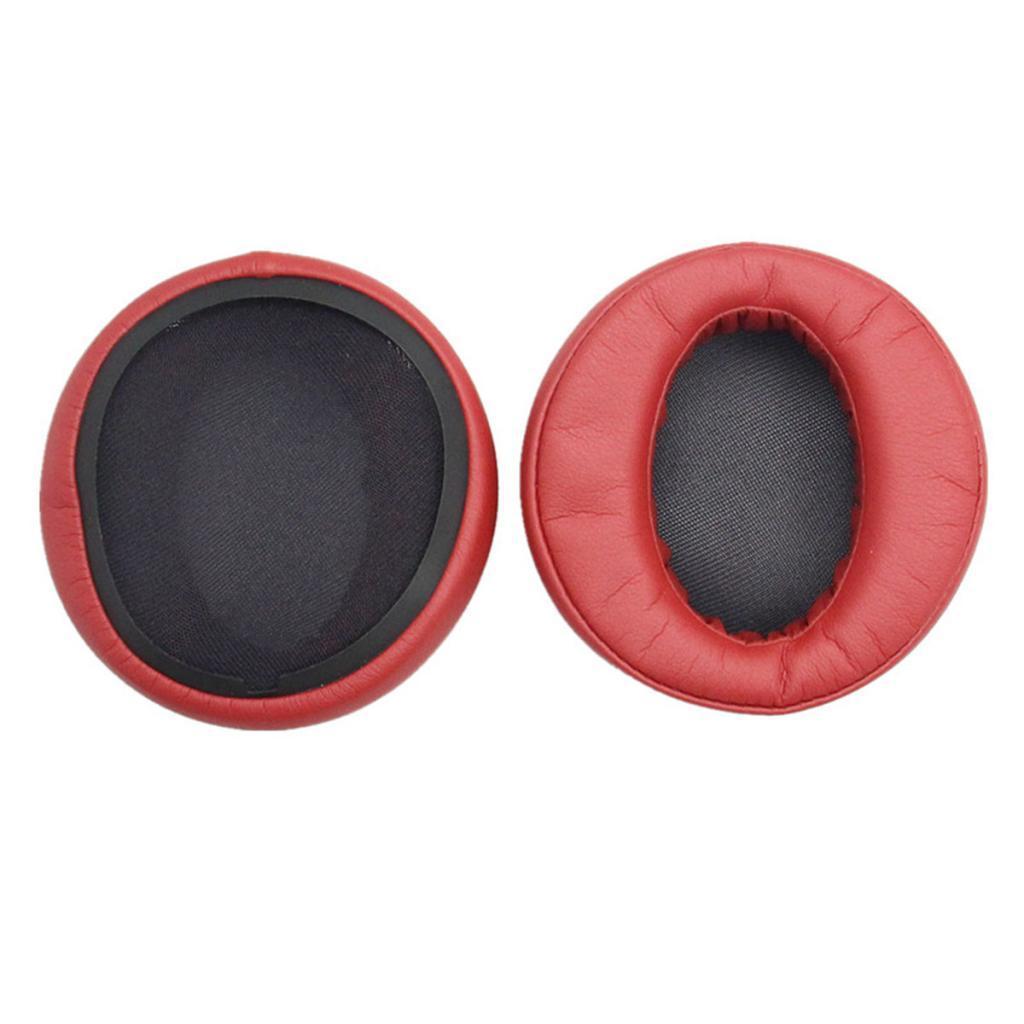 2X Replacement Ear Pad Cushion Cover Cups for MDR-XB950BT XB950N1 Red