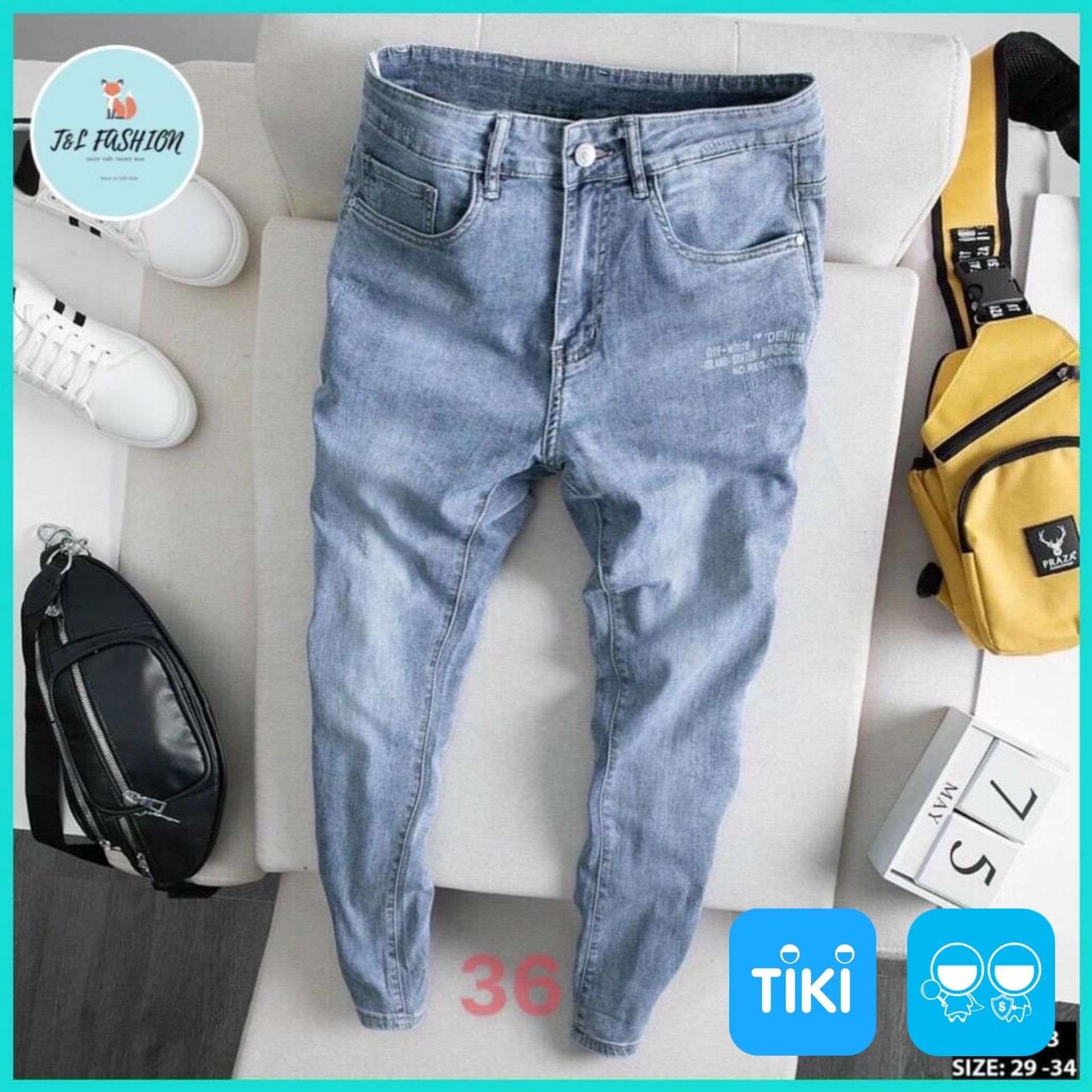 Quần Jean, Quần Bò Nam kiểu phong cách hàn quốc hot trend 2021 T&amp;L store msa26