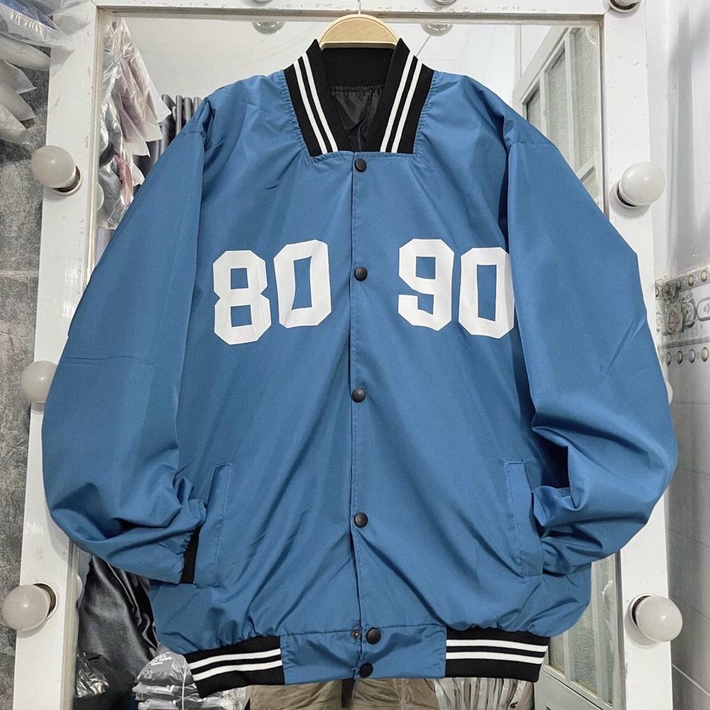 Áo Khoác Bomber Dù In 80-90 Chất DÙ 2 Lớp Form Rộng Unisex Nam Nữ Ulzzang