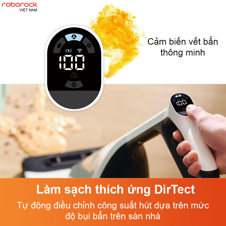Máy hút bụi lau nhà Roborock Flexi Pro – Hàng Chính Hãng